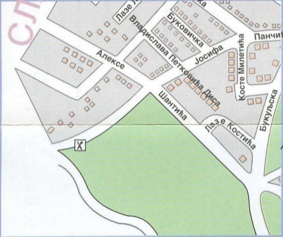 Mapa Aranđelovca - kvadrant 41